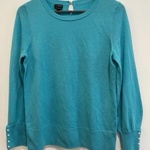 NWOT Teal Pearl Top Size Medium